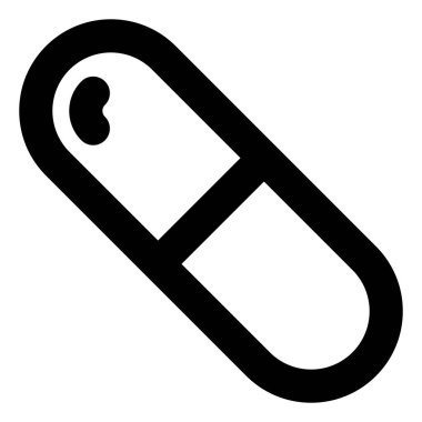 Kapsül simgesi tüm proje için çizgi stili