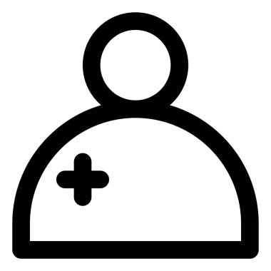 Hastalar simgesi tüm proje için çizgi stili