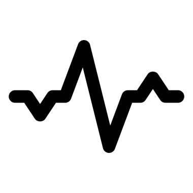 Kalp hızı simgesi, projeniz için katı tarzı