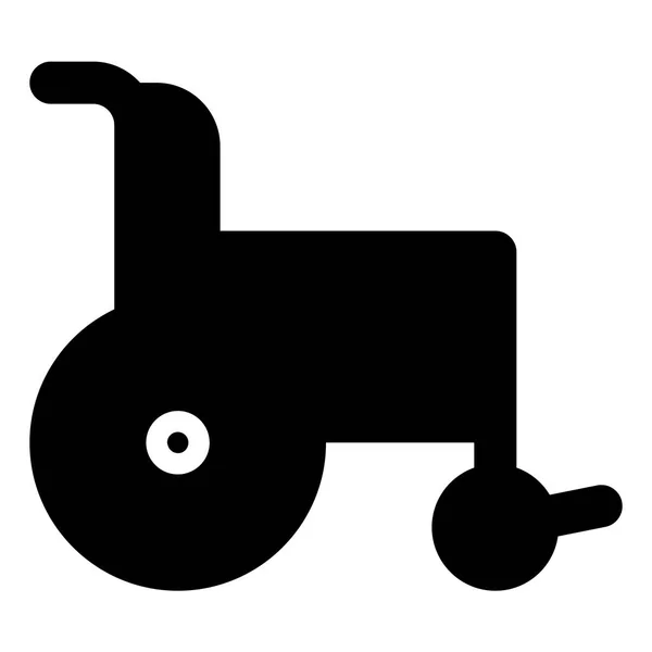 轮椅图标坚实的风格为您的所有项目 — 图库矢量图片