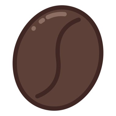 Dolu çizgi stili ile kahve simgesi