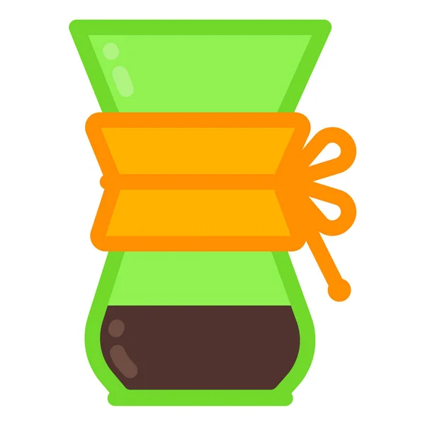 Icono de filtro de café con estilo de línea llena —  Fotos de Stock