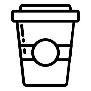 Çizgi stili ile kahve fincanı simge