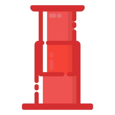 Mbe stiliyle Aeropress simgesi