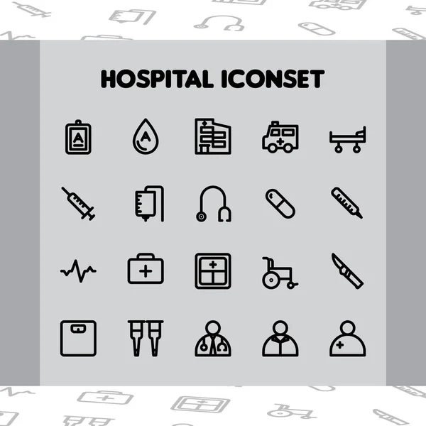 Hospital Definir Ícone Que Você Pode Usar Para Qualquer Finalidade Vetores De Bancos De Imagens