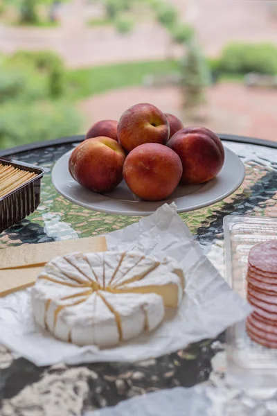 Masada Camembert, şeftali ve elma şarabı cam 