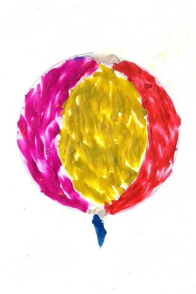 renkli balon çizim çocuklar