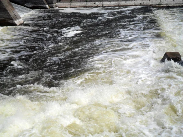 River Vorskla Fast Stream Close Summer Poltava Ukraine — Stock Photo, Image