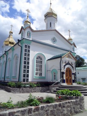 Hıristiyan kilise önden görünüm Ukrayna