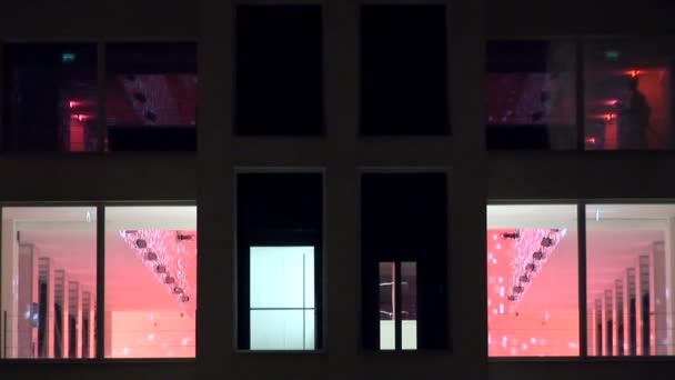 玻璃电梯外景观 — 图库视频影像