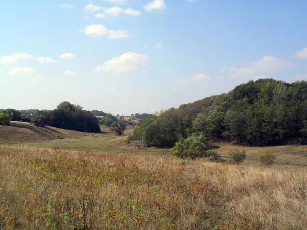 Tradiční Evropský Venkov Krajina Podzim — Stock fotografie