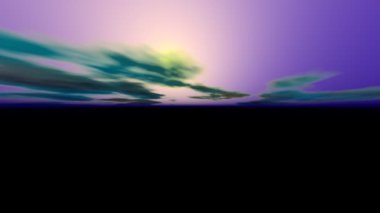 Gökyüzü 3D fırtına bulutları kara zemin unvanları için kolay