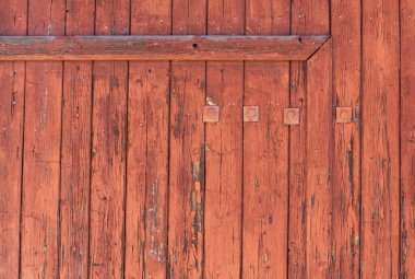 Eski boyalı ahşap bir duvarın parçası. Arkaplan, doku, tahta