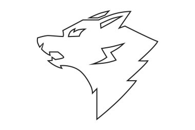  Logo kurt maskot vektör