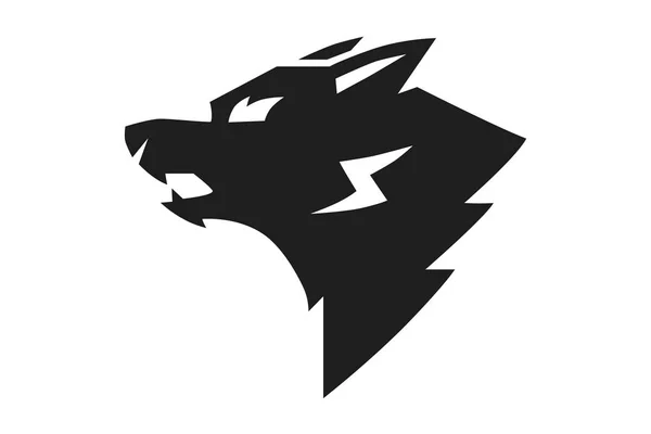 Logotipo Wolf Vetor Mascote —  Vetores de Stock
