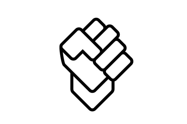 Raised Fists Revolution Fist Raised Air Stock Illustration