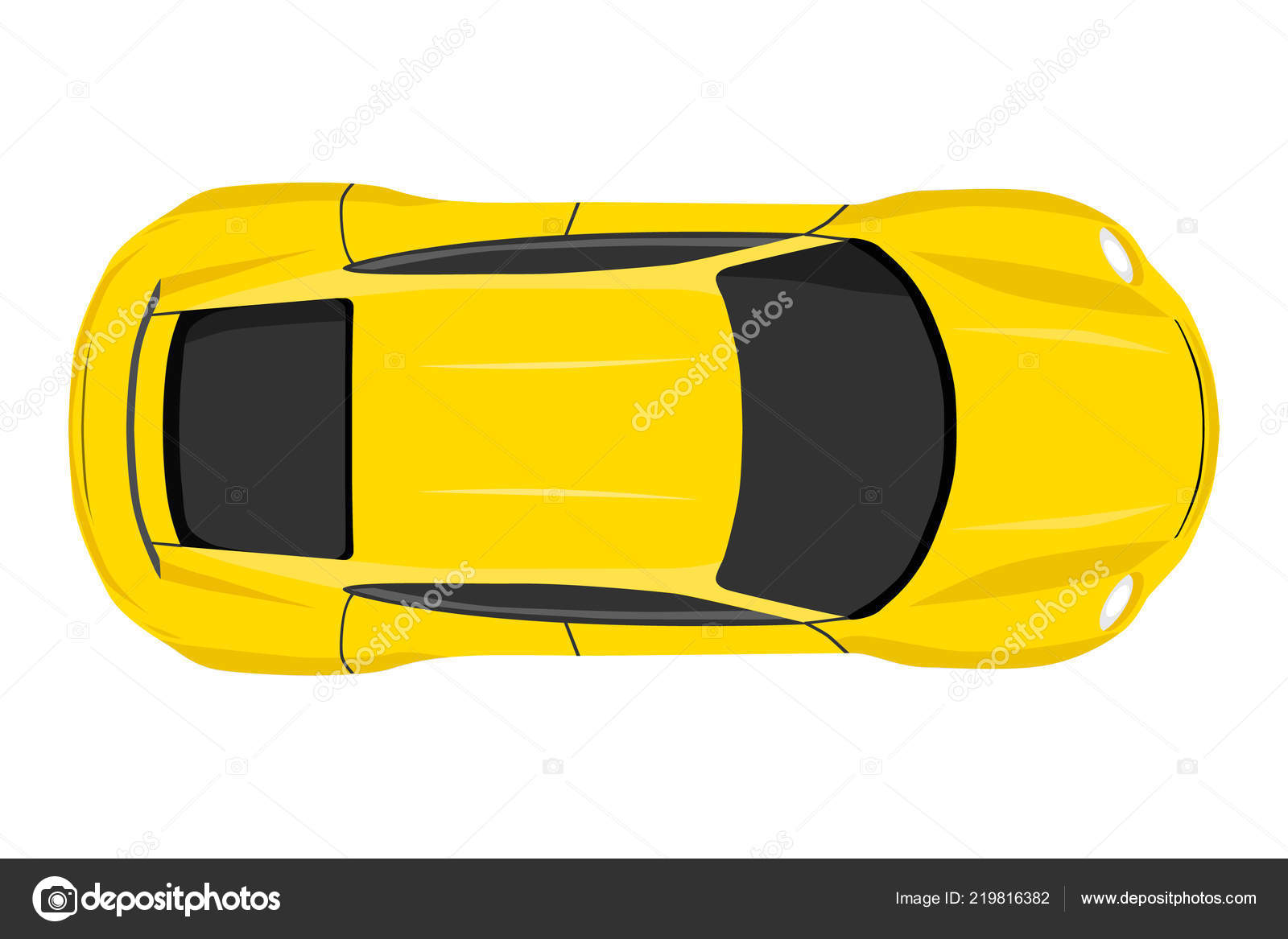 symaskine Ejendomsret hensynsfuld Car Top View Vector Illustration Flat Design Auto Illustration Transport  Stock Vector Image by ©Ratomich #219816382