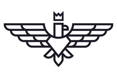 Kartal logo geometrik gösterimi