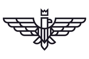 Kartal logo geometrik gösterimi