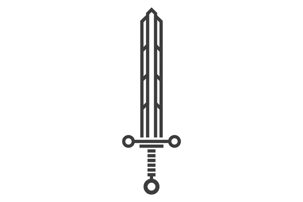 Große Schwerter Beidhändig Das Konzept Für Das Spiel — Stockvektor