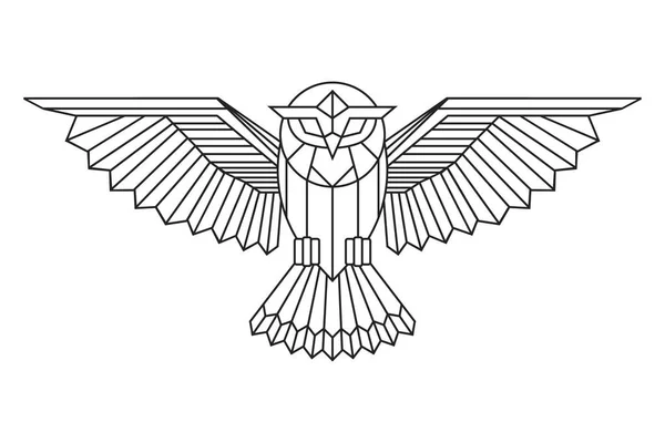 フクロウのロゴ ベクトル図 — ストックベクタ