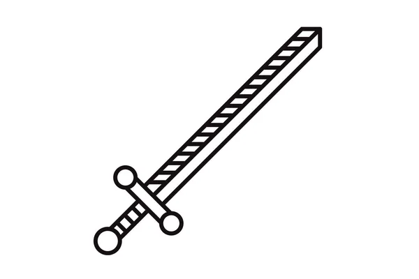 Sword Vikings Vector Icon Illustration — Stock Vector