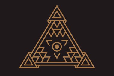 Tüm görme simge tasarlamak. Farklı tarzlarda piramit Illuminati gözüne sembolü.