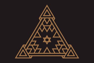 Tüm görme simge tasarlamak. Farklı tarzlarda piramit Illuminati gözüne sembolü.