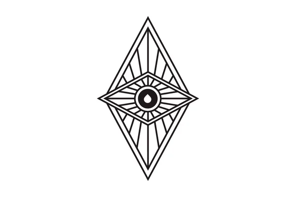 신비로운 상징입니다 연금술 신비로운 철학적 포스터 전단지 상투적인 디자인에 점성술 — 스톡 벡터