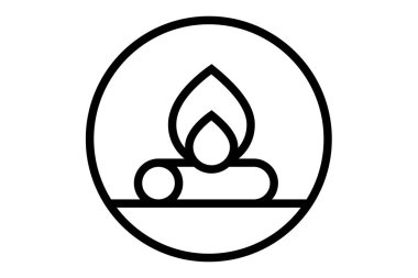 Yanan ateş ormanda macera ve kampanya