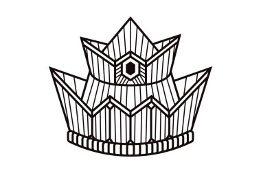 Değerli taş göz ile Gotik taç