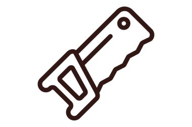 El ahşap, düz simge tasarlamak için gördüm