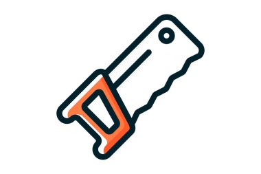 El ahşap, düz simge tasarlamak için gördüm