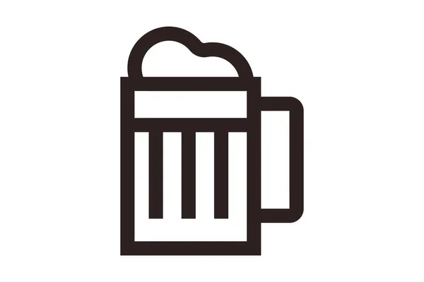啤酒节 啤酒杯 在平的样式的向量例证 — 图库矢量图片