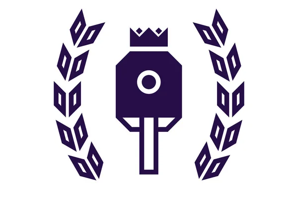 Логотип Пинг Понга Икона Пинг Понга Векторный Настольный Теннис Логотип — стоковый вектор