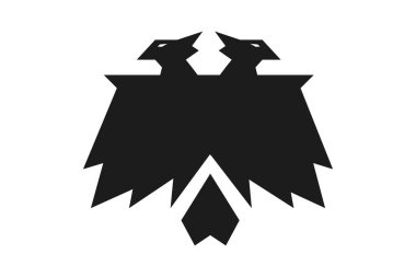 İki başlı heraldik sembol ile çift başlı kartal