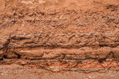 Uçurumdan denize yakın kayalık kil doku