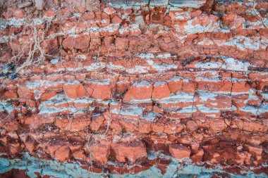 Birçok katmandan oluşan güzel kil doku