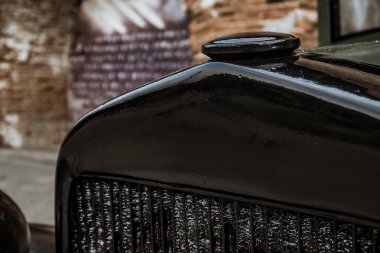 Eski Sovyet askeri makine ayrıntıları. Askeri teçhizat ve sergiler parkta