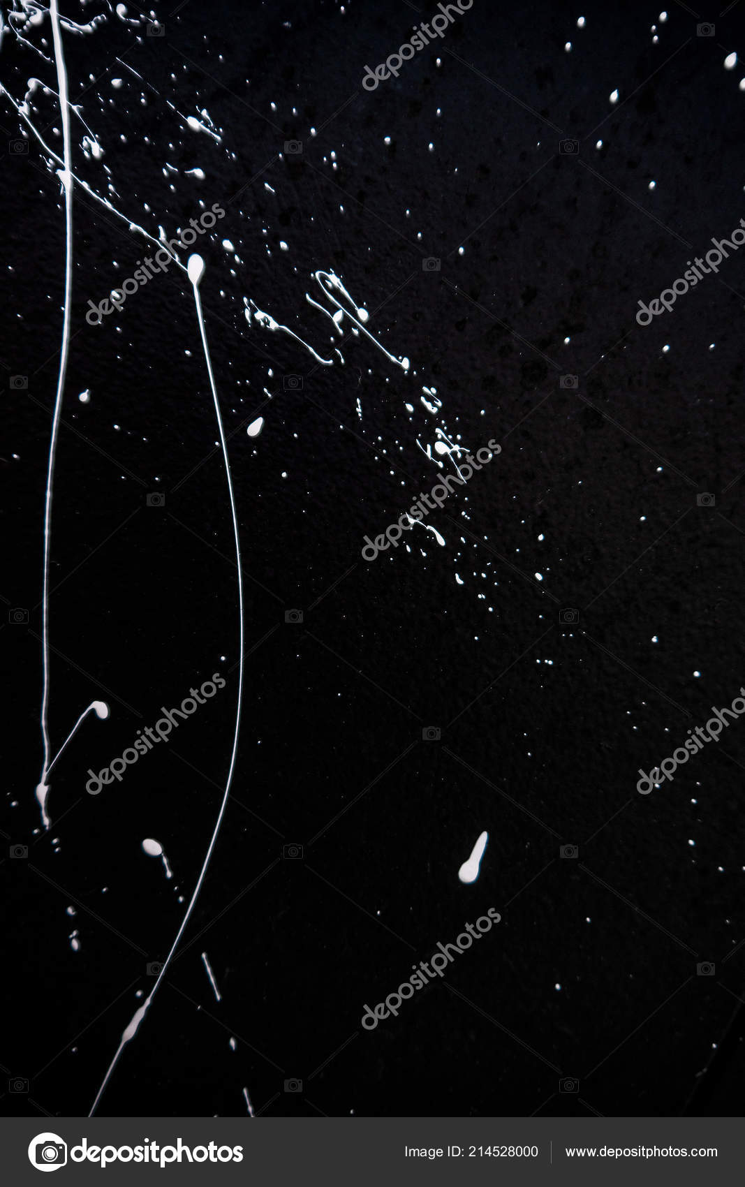 Texture White Paint Black Wall Graffiti Street Art Traces Paintbrush