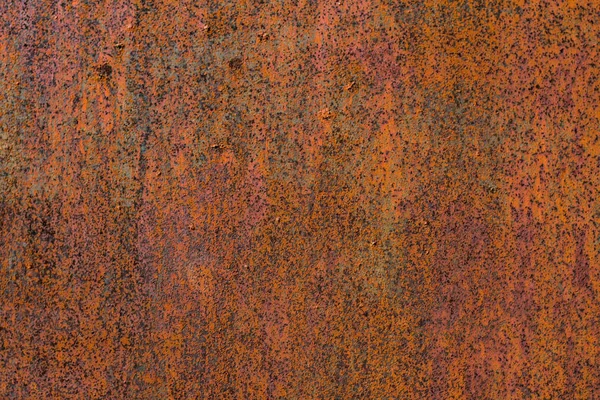 Texture Métal Rouillé Sur Une Vieille Porte Métallique Garage — Photo