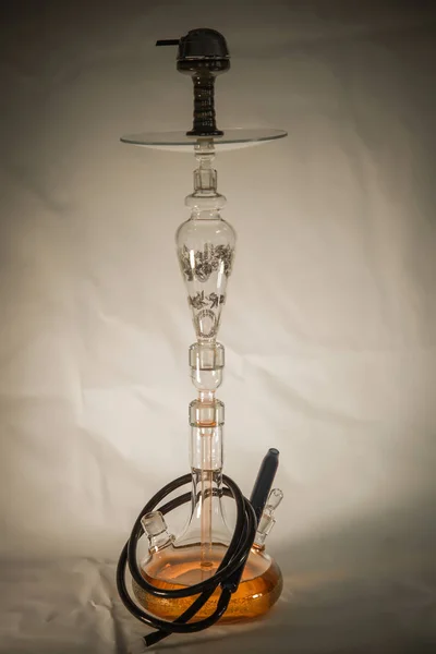 Nuevo Gancho Cristal Con Hermosa Luz Fondo Café Bar Hookah — Foto de Stock