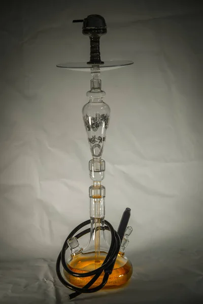 Nuevo Gancho Cristal Con Hermosa Luz Fondo Café Bar Hookah — Foto de Stock