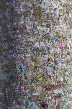 Eski beton duvar, çatlaklar yontma çizikler. doku