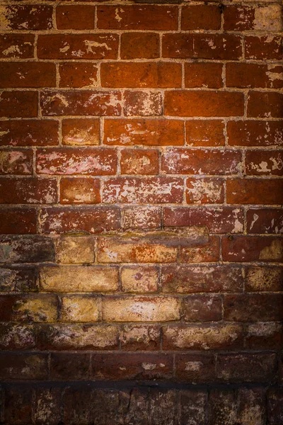 Tegel Vägg Konsistens Ett Gammalt Mur Många Tegelstenar Bakgrund — Stockfoto