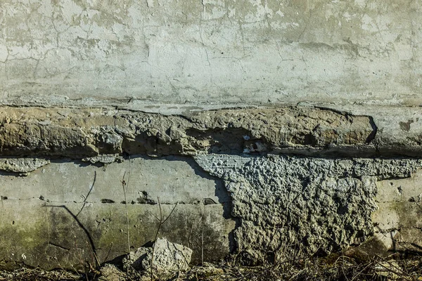 Old Concrete Wall Cracks Scratches Chipped Texture — Stock Photo, Image