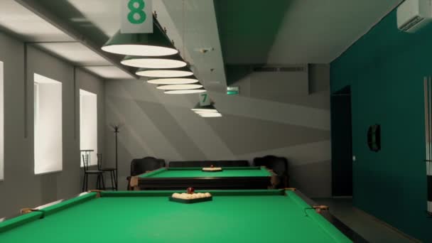 Club Billard Tables Avec Billard Russe Aires Loisirs Jour — Video