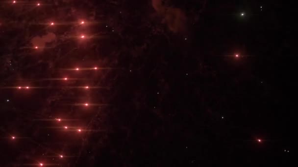 Jasné Ohňostroje Noční Obloze Svátcích Letní Noc — Stock video