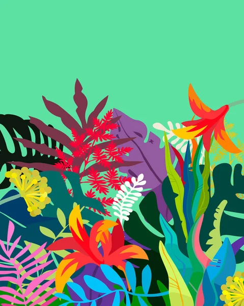 Fondo tropical — Vector de stock