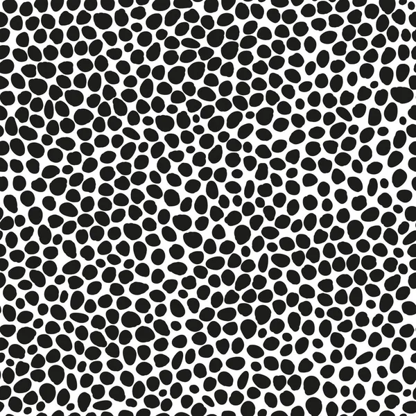 Nahtloses Muster Schwarzer Erbsen Auf Weißem Hintergrund Beschaffenheit Der Steine — Stockvektor